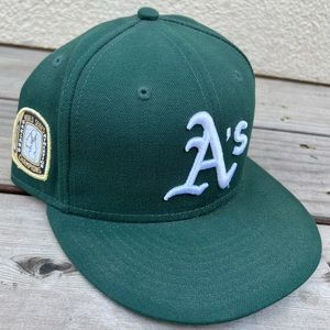 Oakland A’s WS Rings Side Patch Fitted Hat
